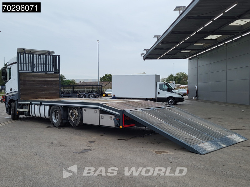 Mercedes-Benz Actros 2543 Actros 6X2 NL-Truck Machine transporter oprijwagen Retarder Lift-Axle ACC Euro 6 - Platforminis/ Bortinis sunkvežimis: foto 2 Mercedes-Benz Actros 2543 Actros 6X2 NL-Truck Machine transporter oprijwagen Retarder Lift-Axle ACC Euro 6 - Platforminis/ Bortinis sunkvežimis: foto 2