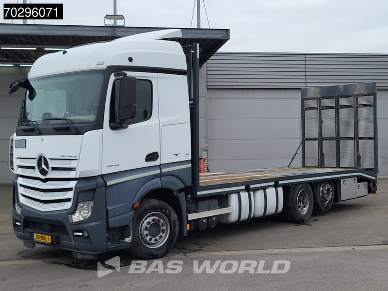 Mercedes-Benz Actros 2543 Actros 6X2 NL-Truck Machine transporter oprijwagen Retarder Lift-Axle ACC Euro 6 - Platforminis/ Bortinis sunkvežimis: foto 3 Mercedes-Benz Actros 2543 Actros 6X2 NL-Truck Machine transporter oprijwagen Retarder Lift-Axle ACC Euro 6 - Platforminis/ Bortinis sunkvežimis: foto 3