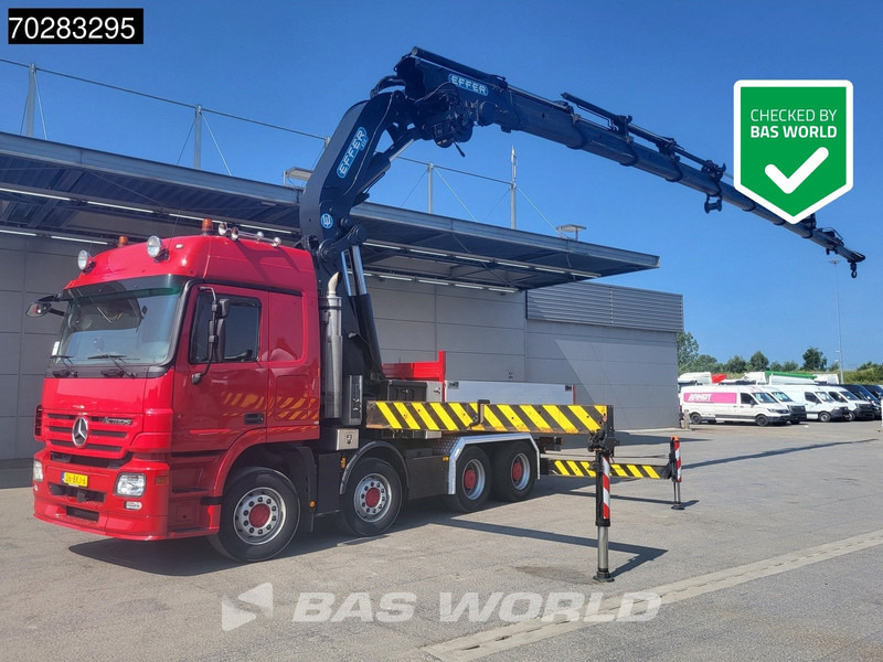 Mercedes-Benz Actros 2648 850 8X4 Effer 850/9S Kran Fifth wheel Big-Axle Automatic Euro 5 - Platforminis/ Bortinis sunkvežimis, Sunkvežimis su kranu: foto 1 Mercedes-Benz Actros 2648 850 8X4 Effer 850/9S Kran Fifth wheel Big-Axle Automatic Euro 5 - Platforminis/ Bortinis sunkvežimis, Sunkvežimis su kranu: foto 1