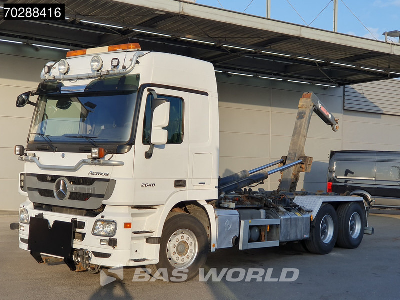 Mercedes-Benz Actros 2648 Actros 6X4 HIAB XR20SL56 Hooklift Big-Axle Automatic Euro 5 - Hook-lift sunkvežimis: foto 3 Mercedes-Benz Actros 2648 Actros 6X4 HIAB XR20SL56 Hooklift Big-Axle Automatic Euro 5 - Hook-lift sunkvežimis: foto 3