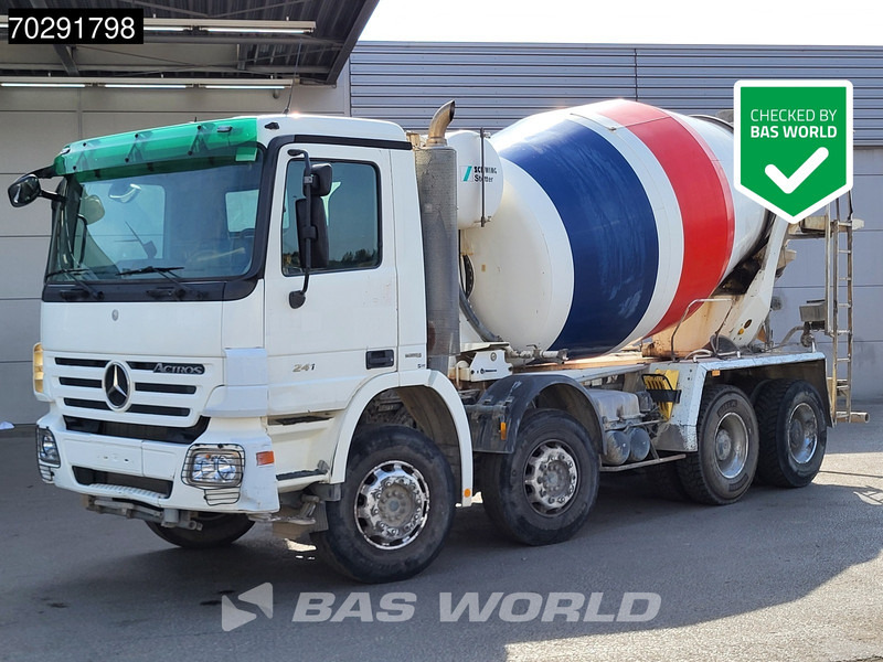 Mercedes-Benz Actros 3241 8X4 9m3 Stetter Mixer Big-Axle Steelsuspension Retarder Euro 5 - Betonvežis: foto 1 Mercedes-Benz Actros 3241 8X4 9m3 Stetter Mixer Big-Axle Steelsuspension Retarder Euro 5 - Betonvežis: foto 1