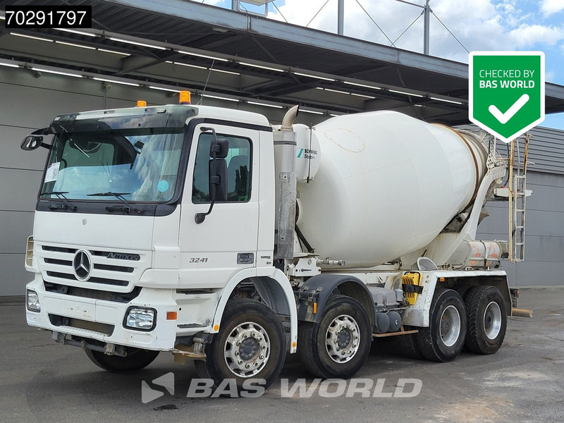 Mercedes-Benz Actros 3241 8X4 Retarder 9m3 Stetter Steelsuspension 3-Pedals Euro 4 - Betonvežis: foto 1 Mercedes-Benz Actros 3241 8X4 Retarder 9m3 Stetter Steelsuspension 3-Pedals Euro 4 - Betonvežis: foto 1