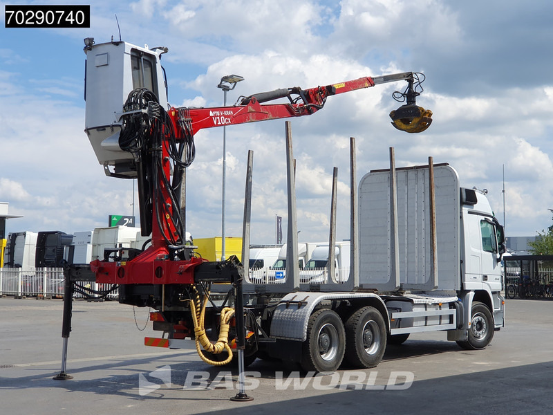 Mercedes-Benz Actros 3346 6X4 Original KM's! Wood Crane Big-Axle Steelsuspension Euro 5 - Miškovežis, Sunkvežimis su kranu: foto 5 Mercedes-Benz Actros 3346 6X4 Original KM's! Wood Crane Big-Axle Steelsuspension Euro 5 - Miškovežis, Sunkvežimis su kranu: foto 5