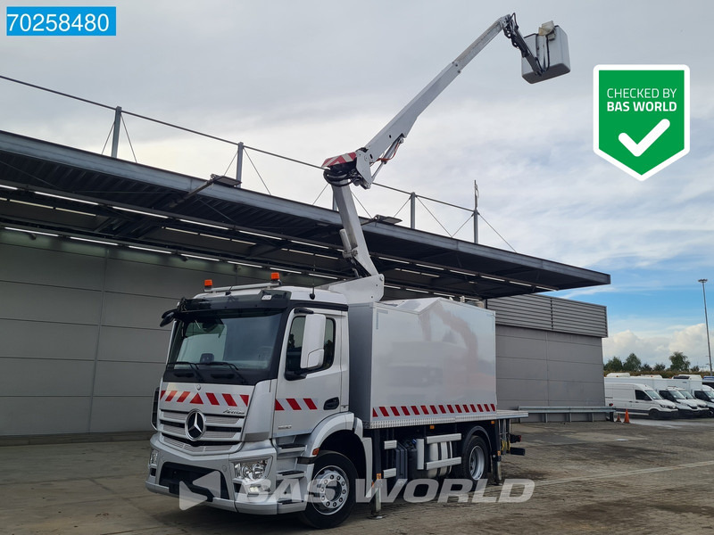 Mercedes-Benz Antos 1830 4X2 Hubarbeitsbühne 14.70m Time France VST 248 NF Navi Euro 6 - Sunkvežimis su kranu: foto 1 Mercedes-Benz Antos 1830 4X2 Hubarbeitsbühne 14.70m Time France VST 248 NF Navi Euro 6 - Sunkvežimis su kranu: foto 1