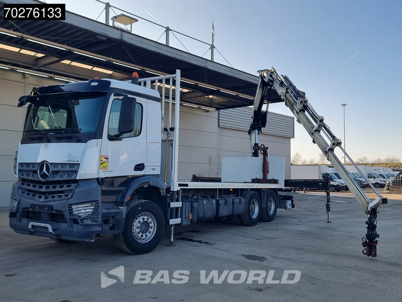 Mercedes-Benz Arocs 2636 6X4 HIAB X-HIDUO 188 ES-S Crane Kran Big axle Euro 6 - Platforminis/ Bortinis sunkvežimis, Sunkvežimis su kranu: foto 5 Mercedes-Benz Arocs 2636 6X4 HIAB X-HIDUO 188 ES-S Crane Kran Big axle Euro 6 - Platforminis/ Bortinis sunkvežimis, Sunkvežimis su kranu: foto 5