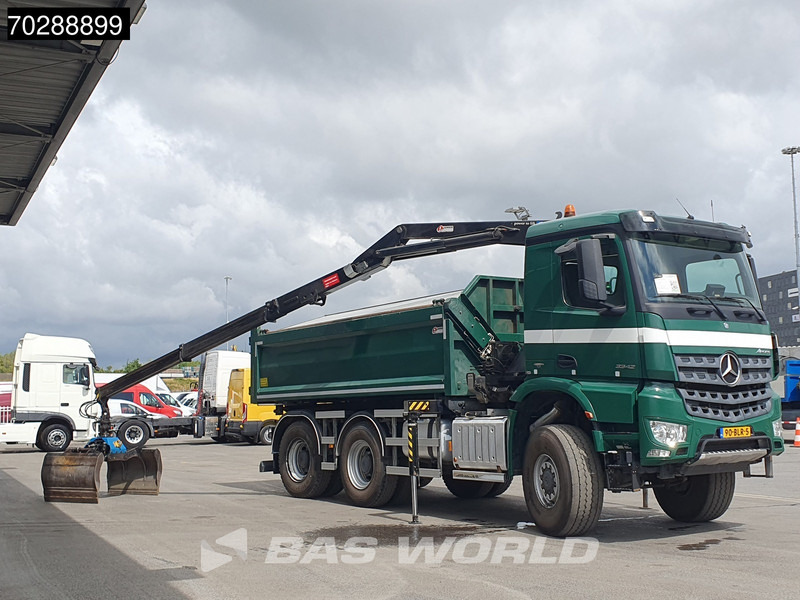 Mercedes-Benz Arocs 3342 Arocs 6X6 NL-Truck HMF 1643 Z-Crane Kran Steering Axle Big-Axle Euro 6 - Savivartis sunkvežimis, Sunkvežimis su kranu: foto 5 Mercedes-Benz Arocs 3342 Arocs 6X6 NL-Truck HMF 1643 Z-Crane Kran Steering Axle Big-Axle Euro 6 - Savivartis sunkvežimis, Sunkvežimis su kranu: foto 5
