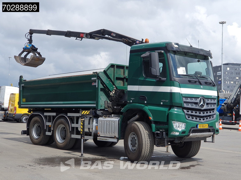 Mercedes-Benz Arocs 3342 Arocs 6X6 NL-Truck HMF 1643 Z-Crane Kran Steering Axle Big-Axle Euro 6 - Savivartis sunkvežimis, Sunkvežimis su kranu: foto 3 Mercedes-Benz Arocs 3342 Arocs 6X6 NL-Truck HMF 1643 Z-Crane Kran Steering Axle Big-Axle Euro 6 - Savivartis sunkvežimis, Sunkvežimis su kranu: foto 3