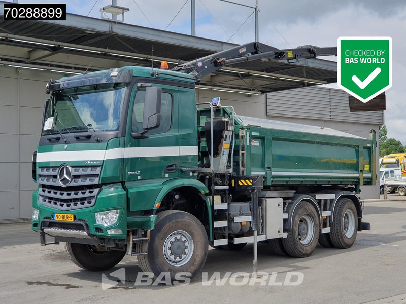 Mercedes-Benz Arocs 3342 Arocs 6X6 NL-Truck HMF 1643 Z-Crane Kran Steering Axle Big-Axle Euro 6 - Savivartis sunkvežimis, Sunkvežimis su kranu: foto 1 Mercedes-Benz Arocs 3342 Arocs 6X6 NL-Truck HMF 1643 Z-Crane Kran Steering Axle Big-Axle Euro 6 - Savivartis sunkvežimis, Sunkvežimis su kranu: foto 1