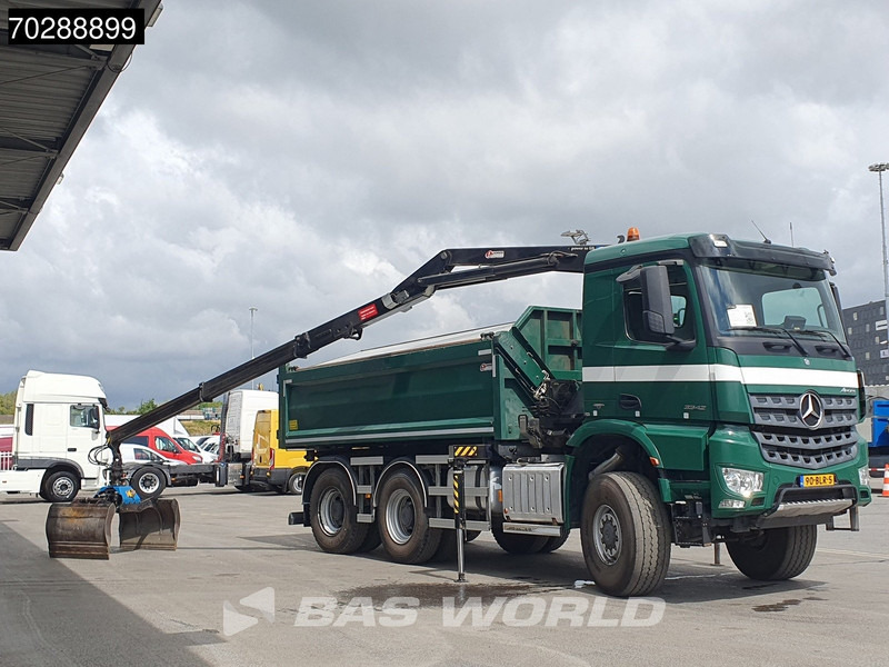 Mercedes-Benz Arocs 3342 Arocs 6X6 NL-Truck HMF 1643 Z-Crane Kran Steering Axle Big-Axle Euro 6 - Savivartis sunkvežimis, Sunkvežimis su kranu: foto 5 Mercedes-Benz Arocs 3342 Arocs 6X6 NL-Truck HMF 1643 Z-Crane Kran Steering Axle Big-Axle Euro 6 - Savivartis sunkvežimis, Sunkvežimis su kranu: foto 5