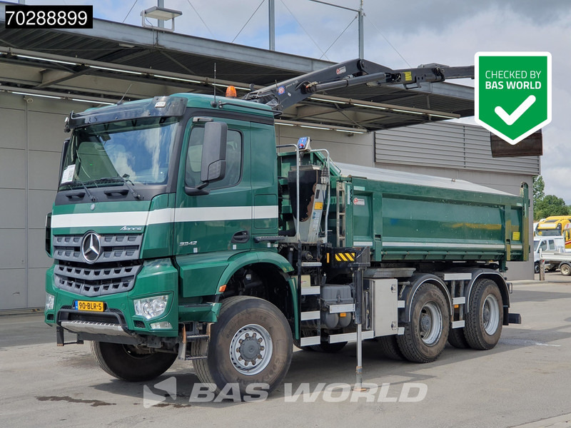 Mercedes-Benz Arocs 3342 Arocs 6X6 NL-Truck HMF 1643 Z-Crane Kran Steering Axle Big-Axle Euro 6 - Savivartis sunkvežimis, Sunkvežimis su kranu: foto 1 Mercedes-Benz Arocs 3342 Arocs 6X6 NL-Truck HMF 1643 Z-Crane Kran Steering Axle Big-Axle Euro 6 - Savivartis sunkvežimis, Sunkvežimis su kranu: foto 1