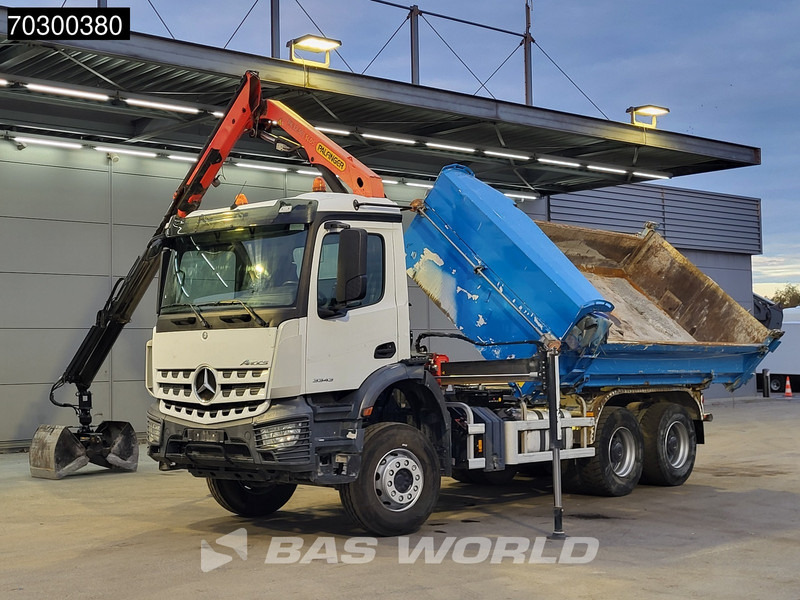 Mercedes-Benz Arocs 3343 6X4 Palfinger PK12.501 SLD Kran Crane 7m3 tipper Big-Axle Automatic Euro 6 - Savivartis sunkvežimis, Sunkvežimis su kranu: foto 5 Mercedes-Benz Arocs 3343 6X4 Palfinger PK12.501 SLD Kran Crane 7m3 tipper Big-Axle Automatic Euro 6 - Savivartis sunkvežimis, Sunkvežimis su kranu: foto 5