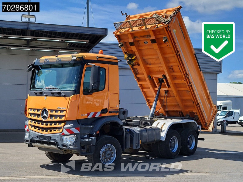 Mercedes-Benz Arocs 3345 6X6 11m3 Meiller Mixer Steelsuspension Big-Axle Euro 6 - Savivartis sunkvežimis: foto 1 Mercedes-Benz Arocs 3345 6X6 11m3 Meiller Mixer Steelsuspension Big-Axle Euro 6 - Savivartis sunkvežimis: foto 1