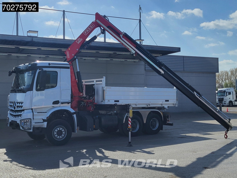Mercedes-Benz Arocs 3348 6X4 Fasi F195A.2.24 Kran 3 sided tipper 9m3 Big-Axle Navi Euro 6 - Savivartis sunkvežimis, Sunkvežimis su kranu: foto 3 Mercedes-Benz Arocs 3348 6X4 Fasi F195A.2.24 Kran 3 sided tipper 9m3 Big-Axle Navi Euro 6 - Savivartis sunkvežimis, Sunkvežimis su kranu: foto 3