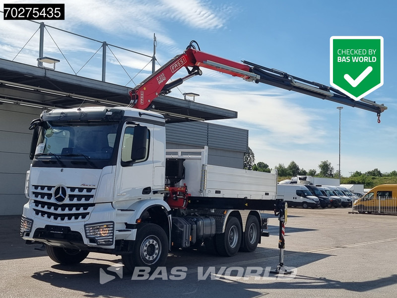 Mercedes-Benz Arocs 3348 6X4 Fassi F255A2.24 Kran Crane 9m3 3-Sided Tipper Big-Axle Euro 6 - Savivartis sunkvežimis, Sunkvežimis su kranu: foto 1 Mercedes-Benz Arocs 3348 6X4 Fassi F255A2.24 Kran Crane 9m3 3-Sided Tipper Big-Axle Euro 6 - Savivartis sunkvežimis, Sunkvežimis su kranu: foto 1
