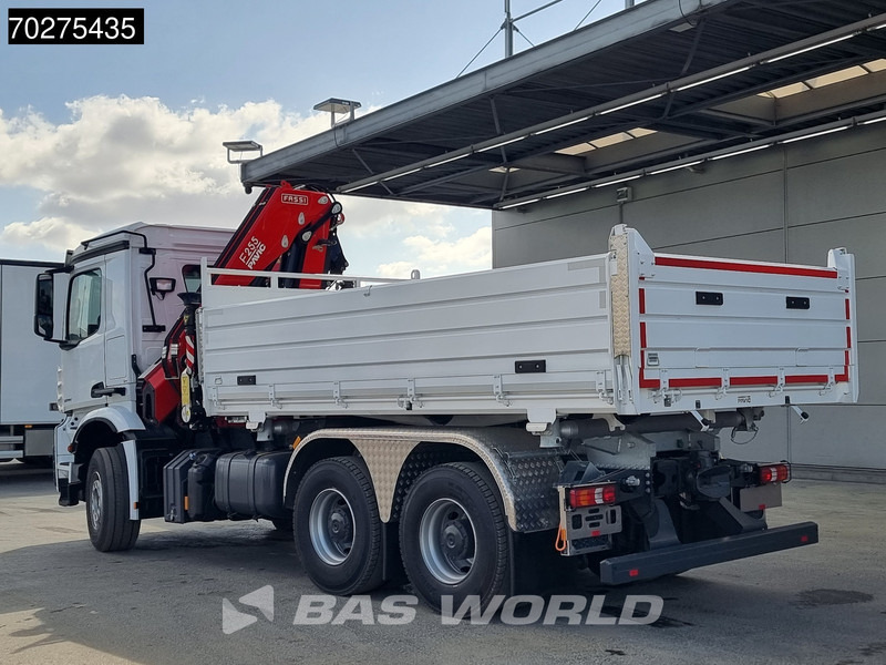 Nauja Savivartis sunkvežimis, Sunkvežimis su kranu Mercedes-Benz Arocs 3348 6X4 Fassi F255A2.24 Kran Crane 9m3 3-Sided Tipper Big-Axle Euro 6: foto 16