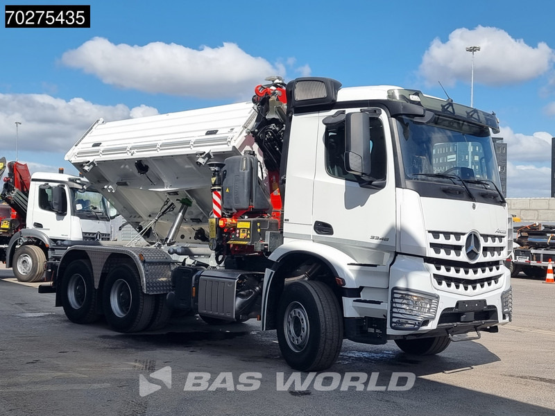 Nauja Savivartis sunkvežimis, Sunkvežimis su kranu Mercedes-Benz Arocs 3348 6X4 Fassi F255A2.24 Kran Crane 9m3 3-Sided Tipper Big-Axle Euro 6: foto 17