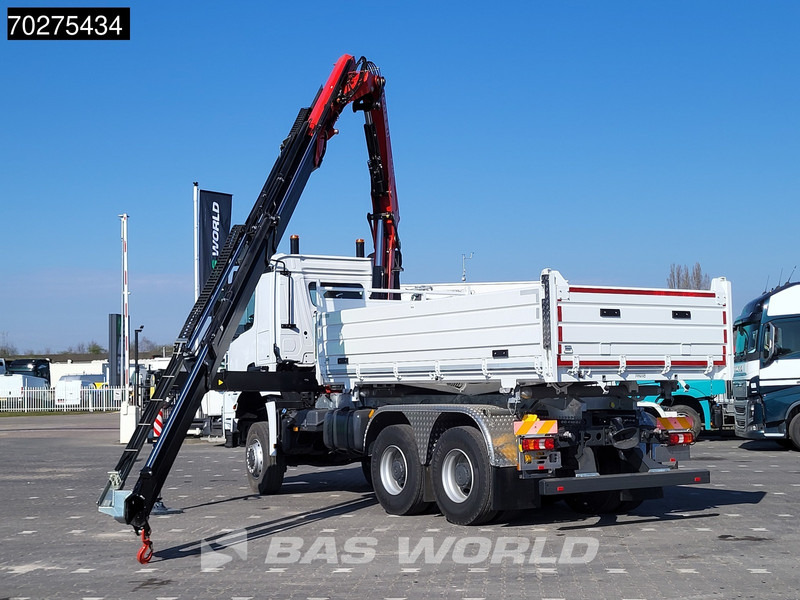 Mercedes-Benz Arocs 3348 6X6 Fassi F255A.2.24 xe-dynamic Kran Dreiseitenkipper Navi Euro 6 - Savivartis sunkvežimis, Sunkvežimis su kranu: foto 2 Mercedes-Benz Arocs 3348 6X6 Fassi F255A.2.24 xe-dynamic Kran Dreiseitenkipper Navi Euro 6 - Savivartis sunkvežimis, Sunkvežimis su kranu: foto 2