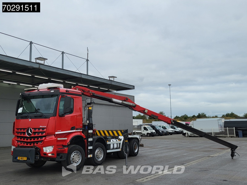 Mercedes-Benz Arocs 4145 8X4 NL-Truck HMF RCL 5300 Crane Hyva 26-51-S Hooklift Steelsuspension Big-Axle Automatic Euro 6 - Hook-lift sunkvežimis, Sunkvežimis su kranu: foto 2 Mercedes-Benz Arocs 4145 8X4 NL-Truck HMF RCL 5300 Crane Hyva 26-51-S Hooklift Steelsuspension Big-Axle Automatic Euro 6 - Hook-lift sunkvežimis, Sunkvežimis su kranu: foto 2
