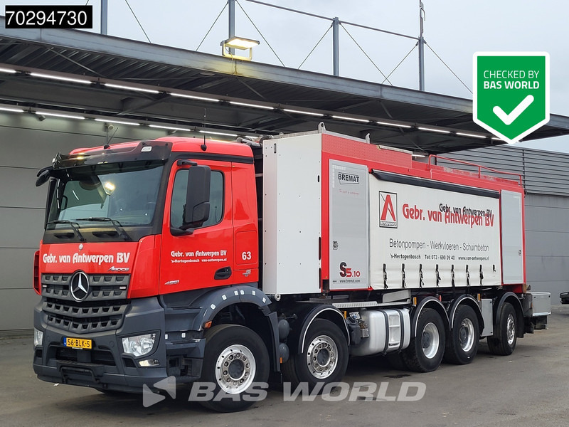 Mercedes-Benz Arocs 4951 Arocs 10X4 NL-Truck Bremat S5.10.13 XL sandmortal Lift+Steering Axle Euro 6 - Betono siurblys: foto 1 Mercedes-Benz Arocs 4951 Arocs 10X4 NL-Truck Bremat S5.10.13 XL sandmortal Lift+Steering Axle Euro 6 - Betono siurblys: foto 1