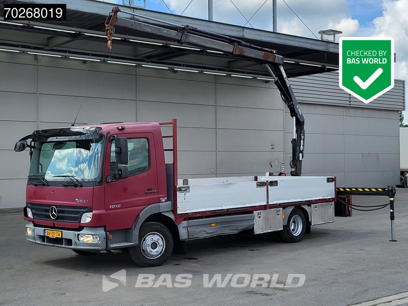 Mercedes-Benz Atego 1016 Atego 4X2 NL-Truck Hiab 066B-2 Duo Crane Automatic Euro 5 - Platforminis/ Bortinis sunkvežimis, Sunkvežimis su kranu: foto 1 Mercedes-Benz Atego 1016 Atego 4X2 NL-Truck Hiab 066B-2 Duo Crane Automatic Euro 5 - Platforminis/ Bortinis sunkvežimis, Sunkvežimis su kranu: foto 1