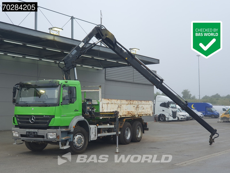 Mercedes-Benz Axor 2633 6X4 HIAB 144 ES-3 Kran Crane Manual Big-Axle Steelsuspension Euro 4 - Savivartis sunkvežimis, Sunkvežimis su kranu: foto 1 Mercedes-Benz Axor 2633 6X4 HIAB 144 ES-3 Kran Crane Manual Big-Axle Steelsuspension Euro 4 - Savivartis sunkvežimis, Sunkvežimis su kranu: foto 1
