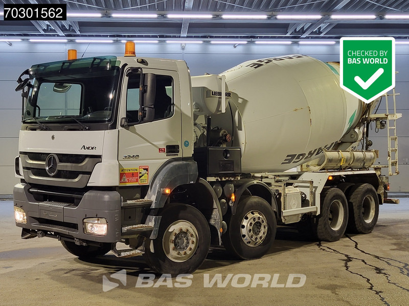 Mercedes-Benz Axor 3240 8X4 9m3 Liebherr mixer Steel suspension Manual Euro 5 - Betonvežis: foto 1 Mercedes-Benz Axor 3240 8X4 9m3 Liebherr mixer Steel suspension Manual Euro 5 - Betonvežis: foto 1