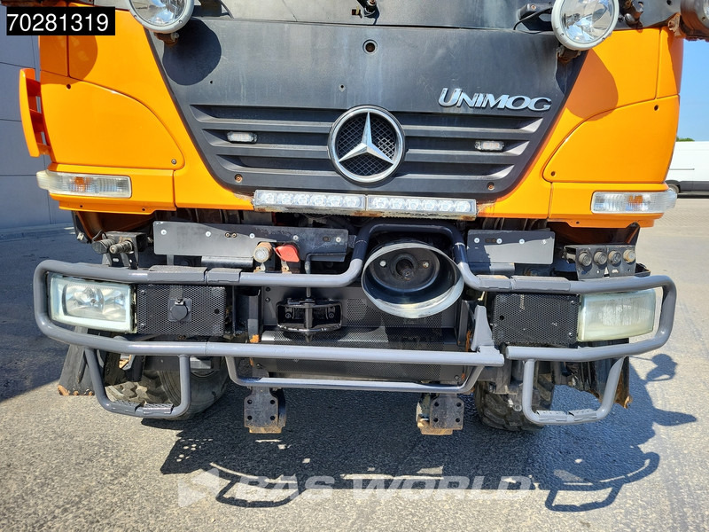 Platforminis/ Bortinis sunkvežimis, Sunkvežimis su kranu Mercedes-Benz U20 4X4 Hiab 022D-3 HIDUO Kran Crane Hydraulic Euro 5: foto 14