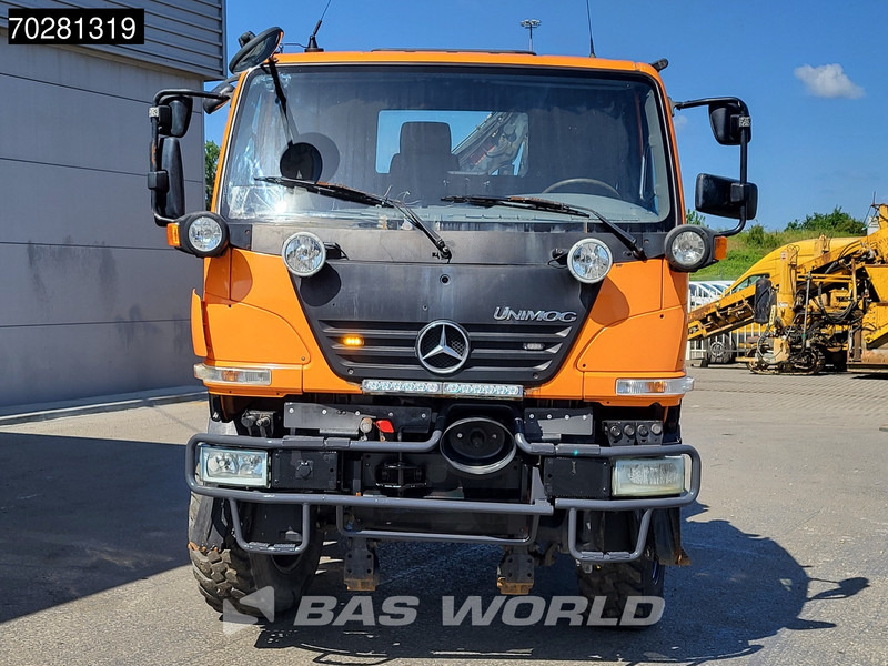 Platforminis/ Bortinis sunkvežimis, Sunkvežimis su kranu Mercedes-Benz U20 4X4 Hiab 022D-3 HIDUO Kran Crane Hydraulic Euro 5: foto 12