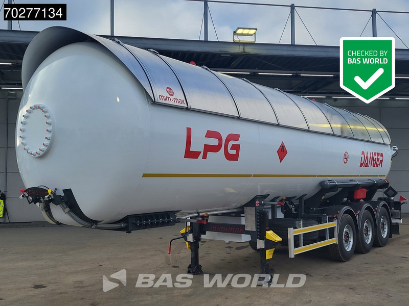 Mim-Mak LPG TRANSPORT TANK 3 axles NEW 48m3 Liftachse Gas ADR - Puspriekabė cisterna: foto 1 Mim-Mak LPG TRANSPORT TANK 3 axles NEW 48m3 Liftachse Gas ADR - Puspriekabė cisterna: foto 1