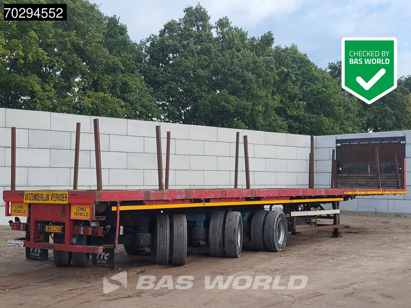 Nooteboom OVB 48 VV 3 axles Uitschuifbaar 1155-1905cm 3xgestuurd - Žemo profilio platforma puspriekabė: foto 1 Nooteboom OVB 48 VV 3 axles Uitschuifbaar 1155-1905cm 3xgestuurd - Žemo profilio platforma puspriekabė: foto 1