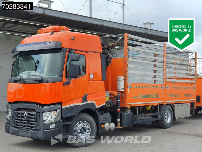 Renault C 380 4X2 Palfinger PK18002-EH Retarder Automatic Standklima Euro 6 - Platforminis/ Bortinis sunkvežimis, Sunkvežimis su kranu: foto 1 Renault C 380 4X2 Palfinger PK18002-EH Retarder Automatic Standklima Euro 6 - Platforminis/ Bortinis sunkvežimis, Sunkvežimis su kranu: foto 1