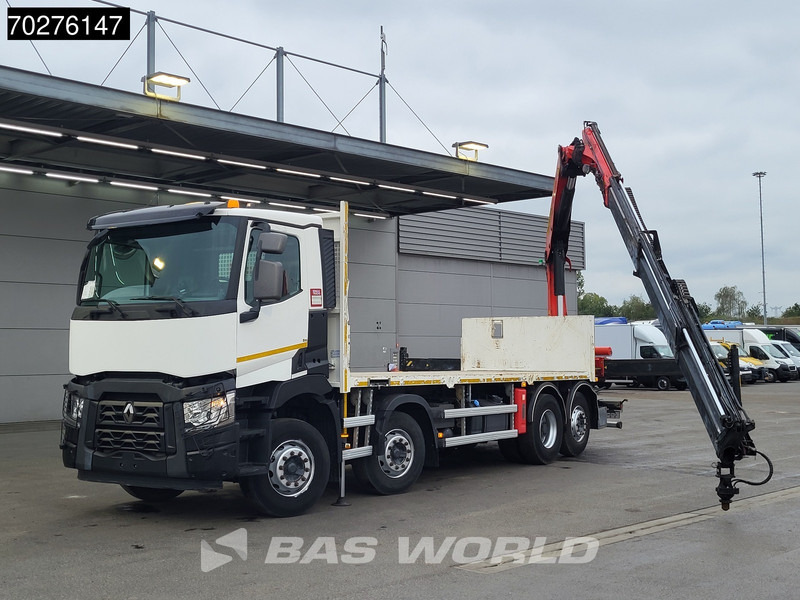 Renault C 380 8X2 Palfinger PK24001K Remote Lenkachse Euro 6 - Platforminis/ Bortinis sunkvežimis, Sunkvežimis su kranu: foto 3 Renault C 380 8X2 Palfinger PK24001K Remote Lenkachse Euro 6 - Platforminis/ Bortinis sunkvežimis, Sunkvežimis su kranu: foto 3