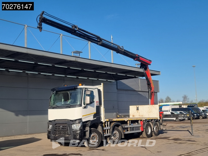 Renault C 380 8X2 Palfinger PK24001K Remote Lenkachse Euro 6 - Platforminis/ Bortinis sunkvežimis, Sunkvežimis su kranu: foto 1 Renault C 380 8X2 Palfinger PK24001K Remote Lenkachse Euro 6 - Platforminis/ Bortinis sunkvežimis, Sunkvežimis su kranu: foto 1