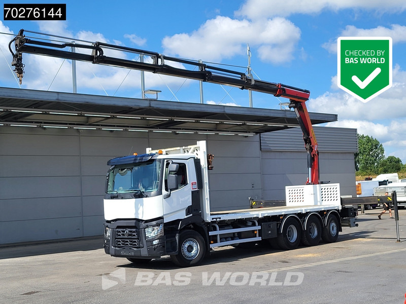 Renault C 380 8X4 Palfinger PK 23001 EH Remote Lift+Lenkachse Euro 6 - Platforminis/ Bortinis sunkvežimis, Sunkvežimis su kranu: foto 1 Renault C 380 8X4 Palfinger PK 23001 EH Remote Lift+Lenkachse Euro 6 - Platforminis/ Bortinis sunkvežimis, Sunkvežimis su kranu: foto 1