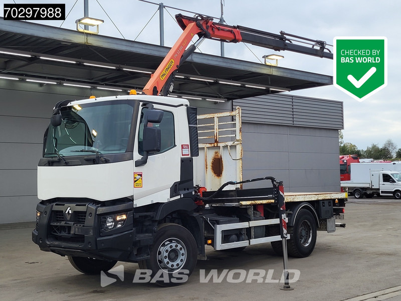 Renault C 380 C 4X2 Palfinger PK 12.501 Crane Big-Axle Steelsuspension Automatic Euro 6 - Platforminis/ Bortinis sunkvežimis, Sunkvežimis su kranu: foto 1 Renault C 380 C 4X2 Palfinger PK 12.501 Crane Big-Axle Steelsuspension Automatic Euro 6 - Platforminis/ Bortinis sunkvežimis, Sunkvežimis su kranu: foto 1