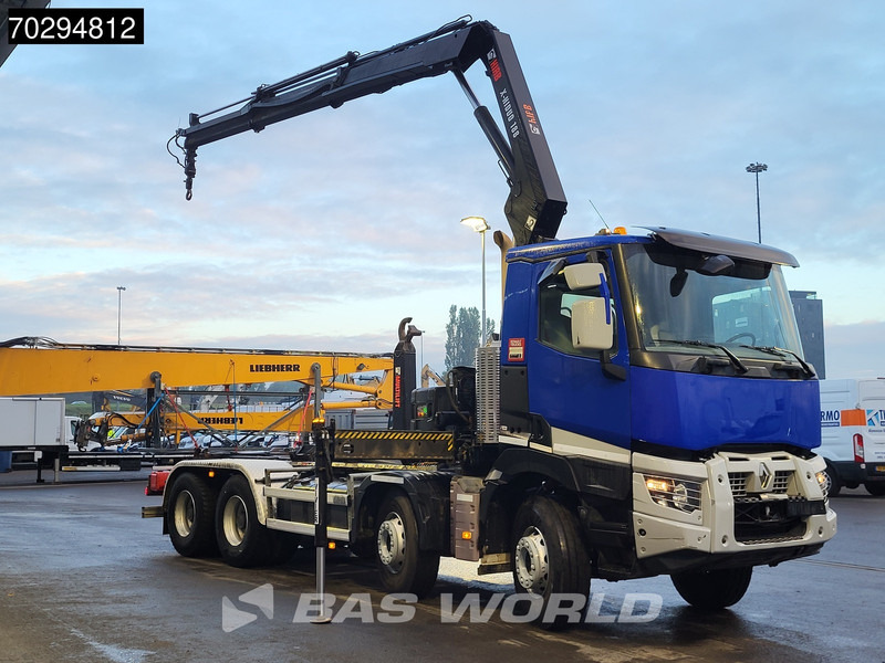 Renault C 430 8X4 HIAB X-Hiduo 188 B-2 Crane + Hook Full Steel Big-Axle Euro 6 - Hook-lift sunkvežimis, Sunkvežimis su kranu: foto 3 Renault C 430 8X4 HIAB X-Hiduo 188 B-2 Crane + Hook Full Steel Big-Axle Euro 6 - Hook-lift sunkvežimis, Sunkvežimis su kranu: foto 3