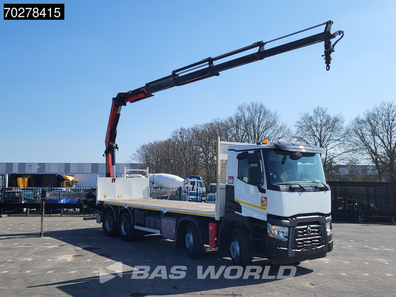 Renault C 430 8X4 Palfinger 22002 EH kran Crane Big-Axle steel suspension Euro 6 - Platforminis/ Bortinis sunkvežimis, Sunkvežimis su kranu: foto 3 Renault C 430 8X4 Palfinger 22002 EH kran Crane Big-Axle steel suspension Euro 6 - Platforminis/ Bortinis sunkvežimis, Sunkvežimis su kranu: foto 3