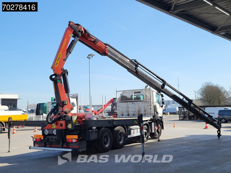 Platforminis/ Bortinis sunkvežimis, Sunkvežimis su kranu Renault C 430 8X4 Palfinger PK33002EH Kran Crane Big Axle Euro 6: foto 11