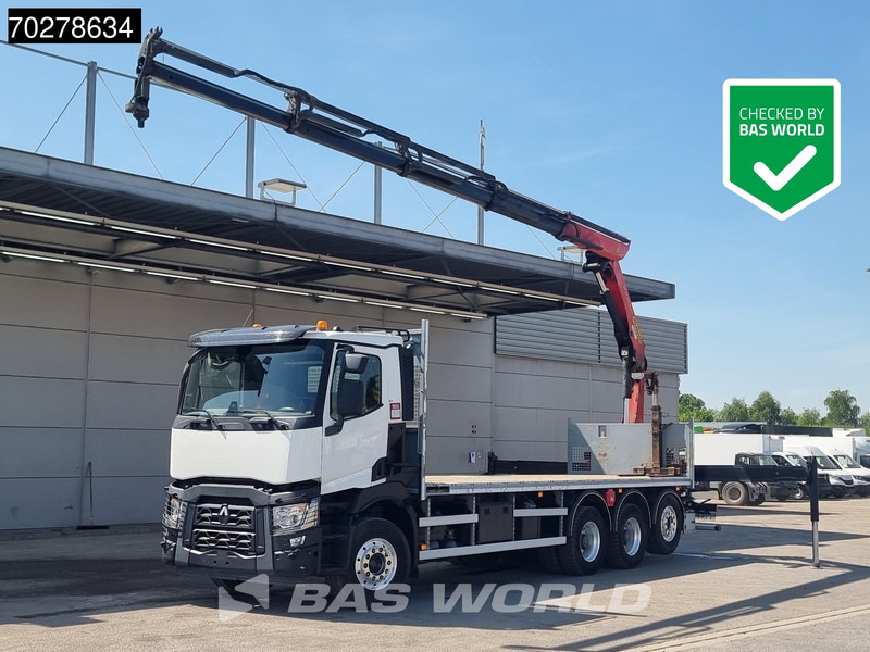 Renault C 480 8X4 Palfinger 24.001 SLD5 Kran Crane Lift-Lenkachse Euro 6 - Platforminis/ Bortinis sunkvežimis, Sunkvežimis su kranu: foto 1 Renault C 480 8X4 Palfinger 24.001 SLD5 Kran Crane Lift-Lenkachse Euro 6 - Platforminis/ Bortinis sunkvežimis, Sunkvežimis su kranu: foto 1