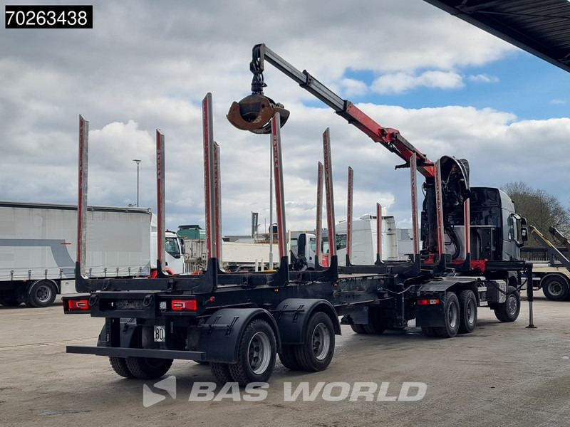 Renault K 520 6X6 Holz Kran Palfinger Q180Z96 6x6 Big-Axle Steelsuspension - Miškovežis, Sunkvežimis su kranu: foto 3 Renault K 520 6X6 Holz Kran Palfinger Q180Z96 6x6 Big-Axle Steelsuspension - Miškovežis, Sunkvežimis su kranu: foto 3