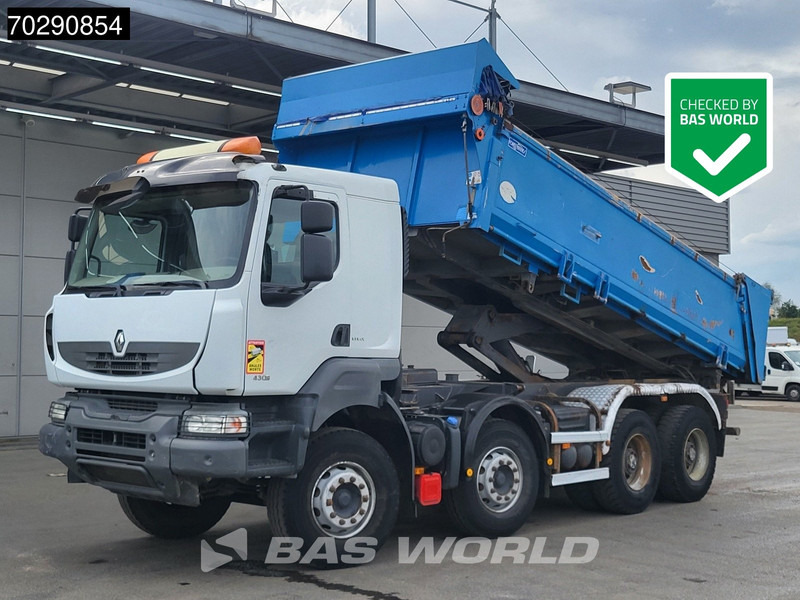 Renault Kerax 430 8X4 15m3 Forez Bennes Tipper 3-sides Steelsuspension Big-Axle Automatic Euro 5 - Savivartis sunkvežimis: foto 1 Renault Kerax 430 8X4 15m3 Forez Bennes Tipper 3-sides Steelsuspension Big-Axle Automatic Euro 5 - Savivartis sunkvežimis: foto 1