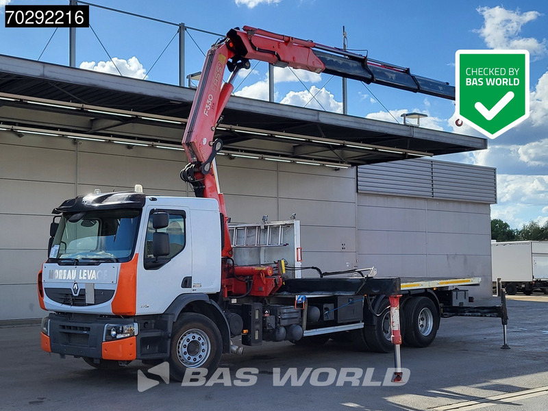 Renault Premium 370 6X2 Fassi F330B.23 Kran Crane Manual Big-Axle Lift-Axle Euro 4 - Platforminis/ Bortinis sunkvežimis, Sunkvežimis su kranu: foto 1 Renault Premium 370 6X2 Fassi F330B.23 Kran Crane Manual Big-Axle Lift-Axle Euro 4 - Platforminis/ Bortinis sunkvežimis, Sunkvežimis su kranu: foto 1