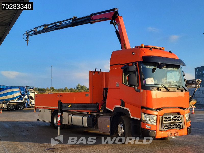 Renault T 380 4X2 Palfinger PK18002-EH Kran Crane Retarder Standklima Euro 6 - Platforminis/ Bortinis sunkvežimis, Sunkvežimis su kranu: foto 3 Renault T 380 4X2 Palfinger PK18002-EH Kran Crane Retarder Standklima Euro 6 - Platforminis/ Bortinis sunkvežimis, Sunkvežimis su kranu: foto 3