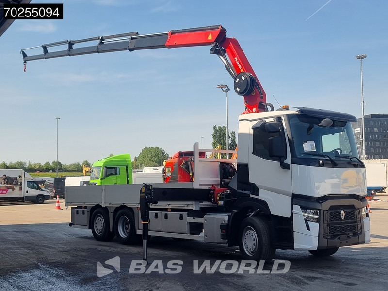 Renault T 440 6X2 Palfinger PK24.001 SLD Kran Crane Lift+Lenkasche Euro 6 - Platforminis/ Bortinis sunkvežimis, Sunkvežimis su kranu: foto 2 Renault T 440 6X2 Palfinger PK24.001 SLD Kran Crane Lift+Lenkasche Euro 6 - Platforminis/ Bortinis sunkvežimis, Sunkvežimis su kranu: foto 2