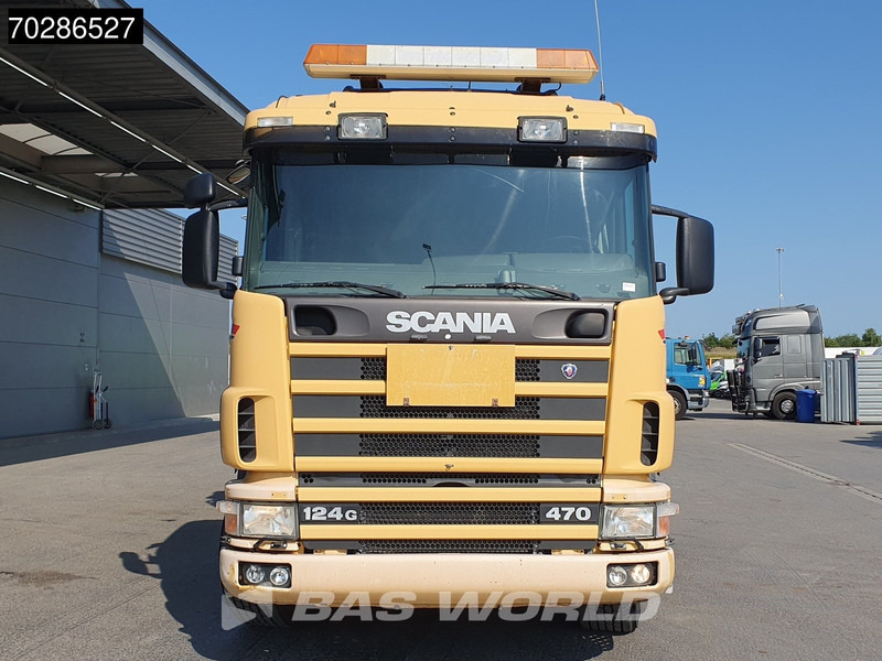 Platforminis/ Bortinis sunkvežimis, Sunkvežimis su kranu Scania 124G 470 8X4 Palfinger PK45000 C4 Crane Kran Fly-Jib Manual Steering Axle Euro 3: foto 14