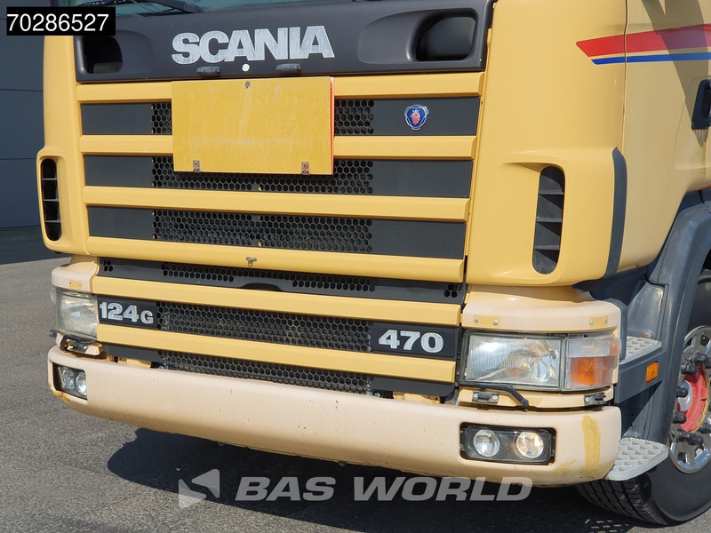 Platforminis/ Bortinis sunkvežimis, Sunkvežimis su kranu Scania 124G 470 8X4 Palfinger PK45000 C4 Crane Kran Fly-Jib Manual Steering Axle Euro 3: foto 16