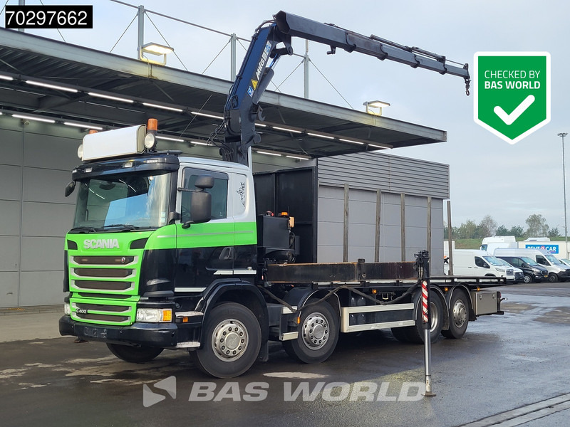 Scania G400 G 8X2 MKG HLK 231 HPA4 Crane Retarder Lift+Steering-Axle Euro 5 - Platforminis/ Bortinis sunkvežimis, Sunkvežimis su kranu: foto 1 Scania G400 G 8X2 MKG HLK 231 HPA4 Crane Retarder Lift+Steering-Axle Euro 5 - Platforminis/ Bortinis sunkvežimis, Sunkvežimis su kranu: foto 1