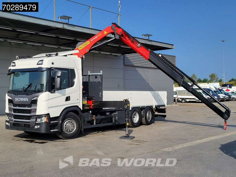 Scania G410 6X2 New! Palfinger PK24.001 SLD 5 Crane Kran Retarder Lift+Steering Axle LED ACC - Platforminis/ Bortinis sunkvežimis, Sunkvežimis su kranu: foto 3 Scania G410 6X2 New! Palfinger PK24.001 SLD 5 Crane Kran Retarder Lift+Steering Axle LED ACC - Platforminis/ Bortinis sunkvežimis, Sunkvežimis su kranu: foto 3