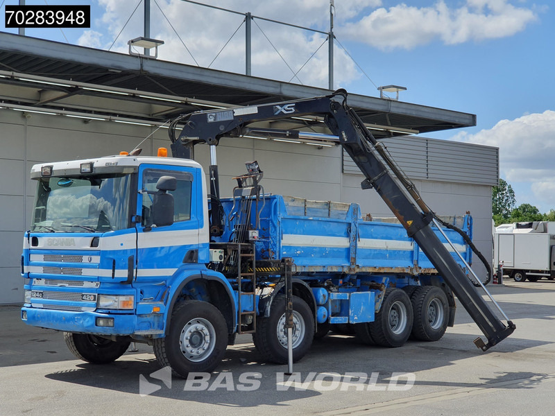 Scania G420 8X4 15m3 tipper Hiab 144 Crane Steelsuspension Manual Big-Axle Euro 3 - Savivartis sunkvežimis, Sunkvežimis su kranu: foto 5 Scania G420 8X4 15m3 tipper Hiab 144 Crane Steelsuspension Manual Big-Axle Euro 3 - Savivartis sunkvežimis, Sunkvežimis su kranu: foto 5