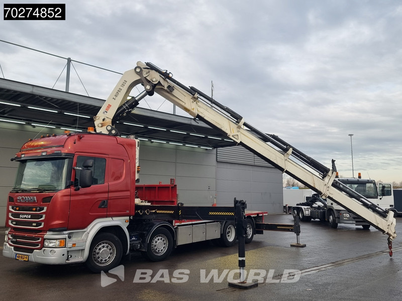 Scania G450 8X2 NL-Truck Hiab X-HIPRO 1058EP-6 Kran Front stab Retarder Euro 6 - Platforminis/ Bortinis sunkvežimis, Sunkvežimis su kranu: foto 5 Scania G450 8X2 NL-Truck Hiab X-HIPRO 1058EP-6 Kran Front stab Retarder Euro 6 - Platforminis/ Bortinis sunkvežimis, Sunkvežimis su kranu: foto 5